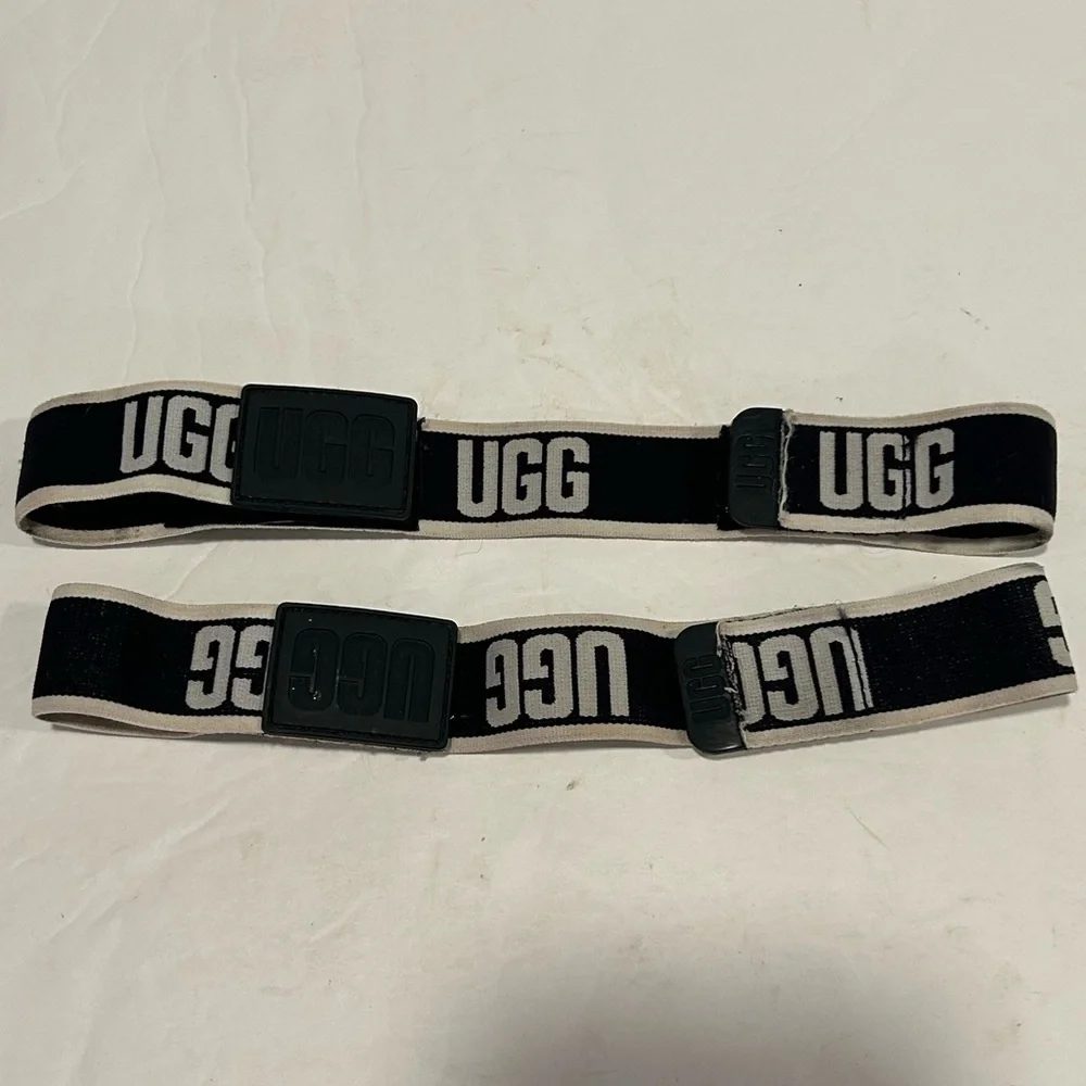 UGG SPORT YEAH SLIDE BLACK STRAPS